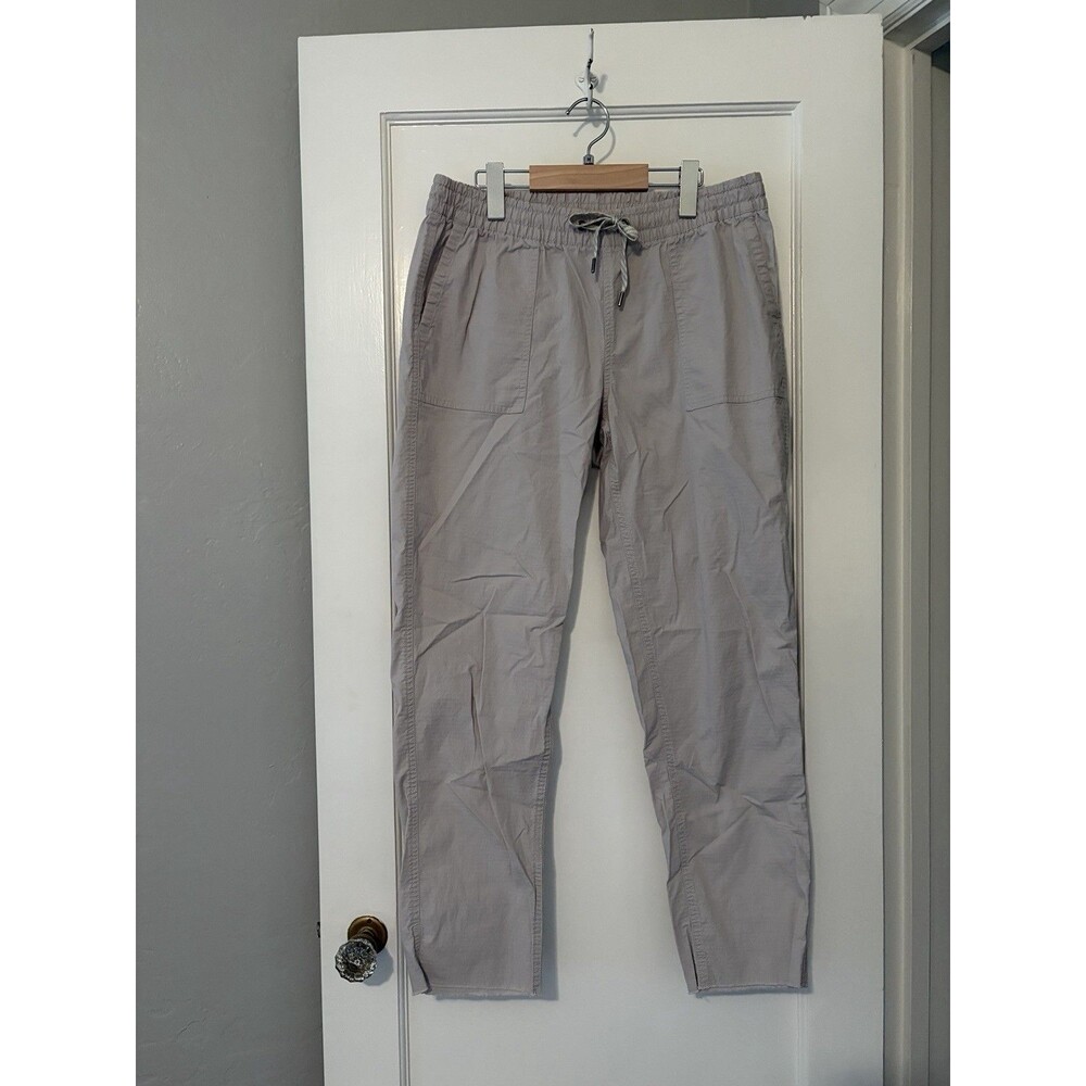 Vuori Vintage Ripstop Pants Womens Medium Gray Drawstring Raw Hem VW450 Gorpcore